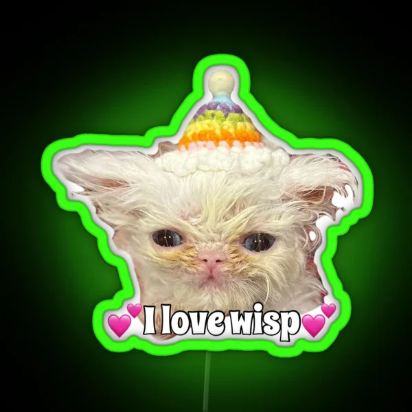 I Love Wisp RGB Neon Sign