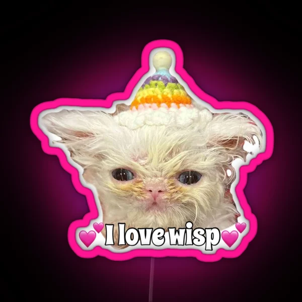 I Love Wisp RGB Neon Sign