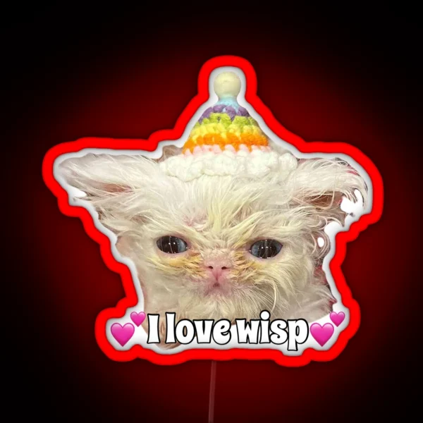 I Love Wisp RGB Neon Sign