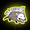 I M A Good Kitty Funny Opossum And Cat Pun RGB Neon Sign - Image 6