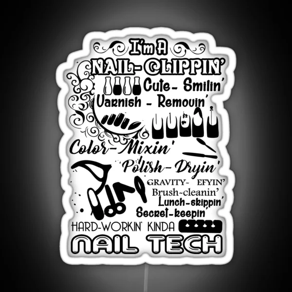 I M A Nail Technician RGB Neon Sign