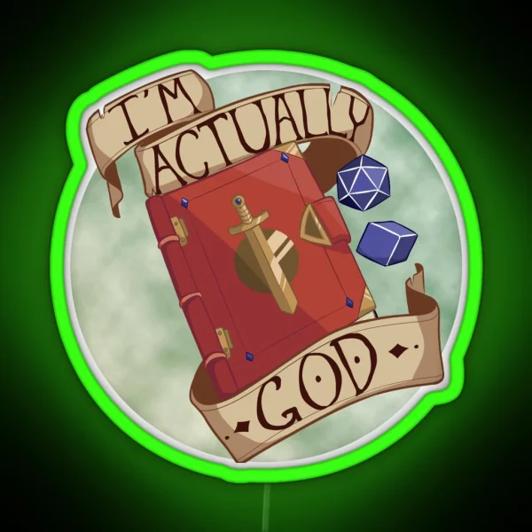 I M Actually God RGB Neon Sign