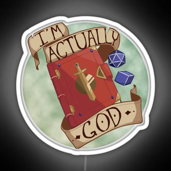 I M Actually God RGB Neon Sign