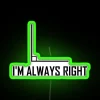 I M Always Right Funny Maths Joke RGB Neon Sign - Image 3