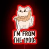 I M Old I M From The 1900s Cat RGB Neon Sign - Image 2