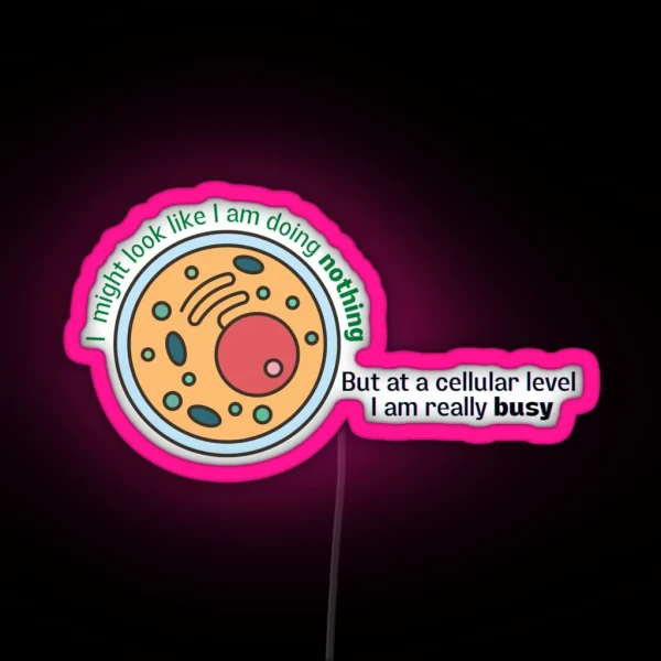 I Might Look Like I Am Doing Nothing But At A RGB Neon Sign