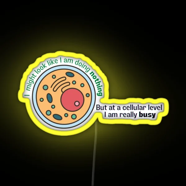 I Might Look Like I Am Doing Nothing But At A RGB Neon Sign