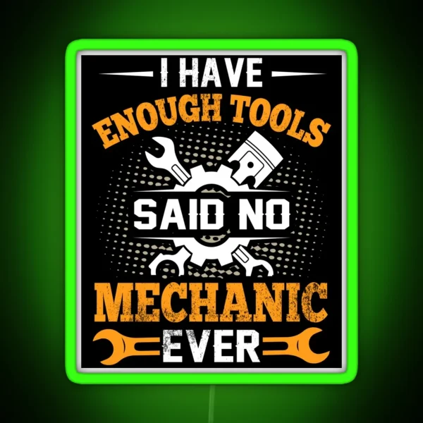 I Need More Tools RGB Neon Sign