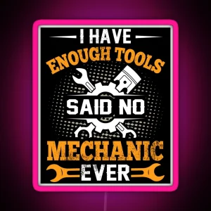 I Need More Tools RGB Neon Sign