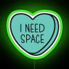 I Need Space Introvert Anti Valentine Ew Valentines Conversation Heart Rude Valentines Anti Valentine Eww Valentines Ew Valentines RGB Neon Sign - Image 4