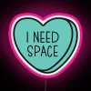 I Need Space Introvert Anti Valentine Ew Valentines Conversation Heart Rude Valentines Anti Valentine Eww Valentines Ew Valentines RGB Neon Sign - Image 6