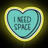 I Need Space Introvert Anti Valentine Ew Valentines Conversation Heart Rude Valentines Anti Valentine Eww Valentines Ew Valentines RGB Neon Sign - Image 5