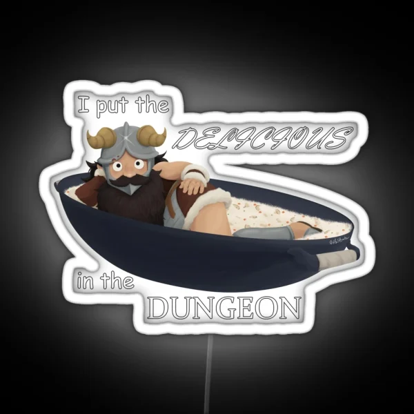 I Put The Delicious In The Dungeon Senshi RGB Neon Sign