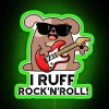 I Ruff Rock And Roll Funny Dog Puns RGB Neon Sign - Image 4