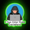 I See Cyber Risks Everywhere Cyber Security Programmer Coder RGB Neon Sign - Image 3