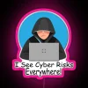 I See Cyber Risks Everywhere Cyber Security Programmer Coder RGB Neon Sign - Image 6
