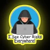 I See Cyber Risks Everywhere Cyber Security Programmer Coder RGB Neon Sign - Image 5