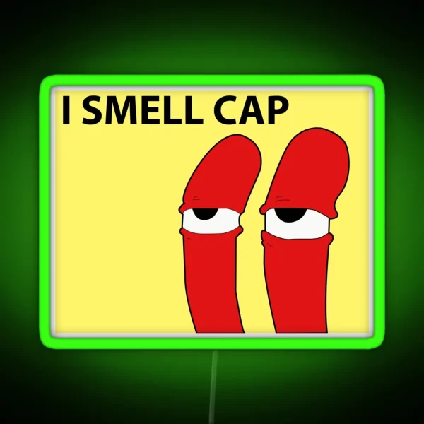 I Smell Cap Mr Krabs Meme RGB Neon Sign