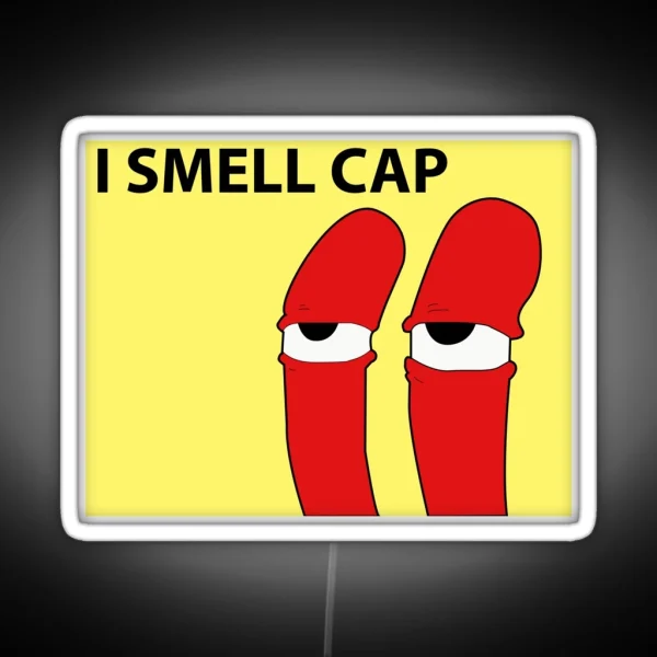 I Smell Cap Mr Krabs Meme RGB Neon Sign