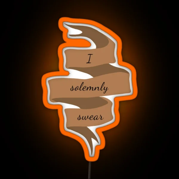 I Solemnly Swear Banner RGB Neon Sign