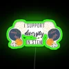 I Support Diversity In STEM RGB Neon Sign - Image 3