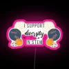 I Support Diversity In STEM RGB Neon Sign - Image 6