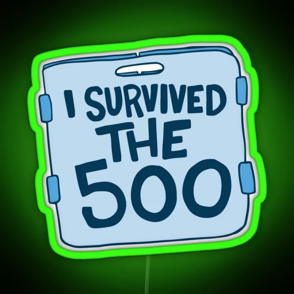 I Survived The 500 Swimming Led RGB Neon Sign
