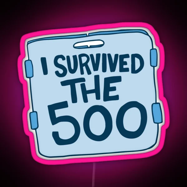 I Survived The 500 Swimming Led RGB Neon Sign