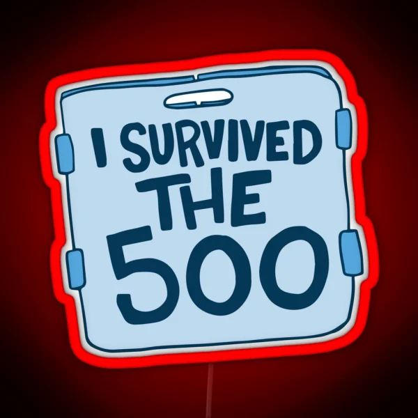 I Survived The 500 Swimming Led RGB Neon Sign