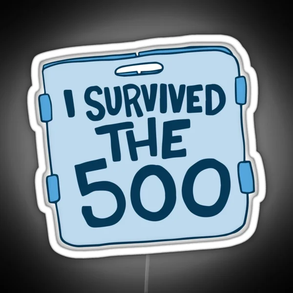 I Survived The 500 Swimming Led RGB Neon Sign