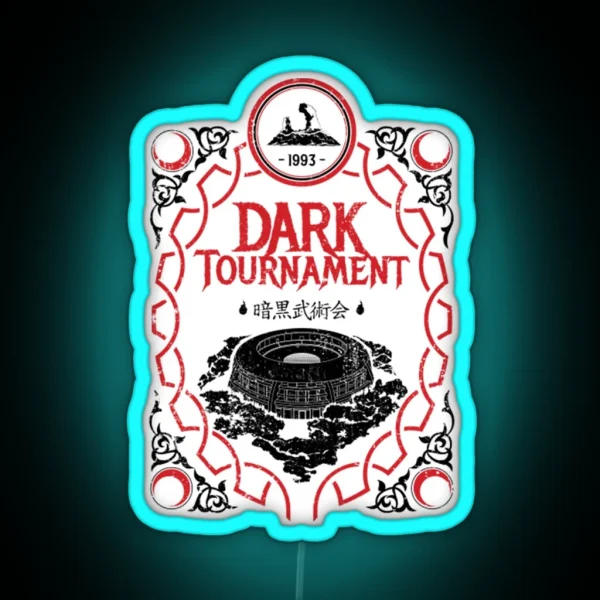 I Survived The Dark Tournament Black And Red RGB Neon Sign