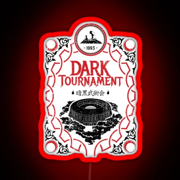 I Survived The Dark Tournament Black And Red RGB Neon Sign