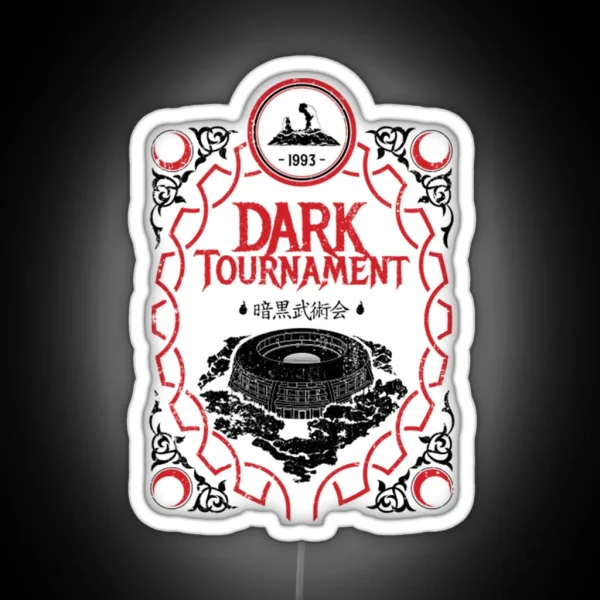 I Survived The Dark Tournament Black And Red RGB Neon Sign