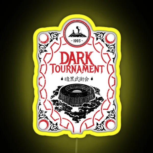 I Survived The Dark Tournament Black And Red RGB Neon Sign