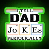 I Tell Dad Jokes Periodically Funny Gift RGB Neon Sign - Image 4