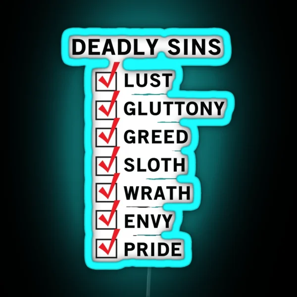 I Ve Done All The Deadly Sins RGB Neon Sign