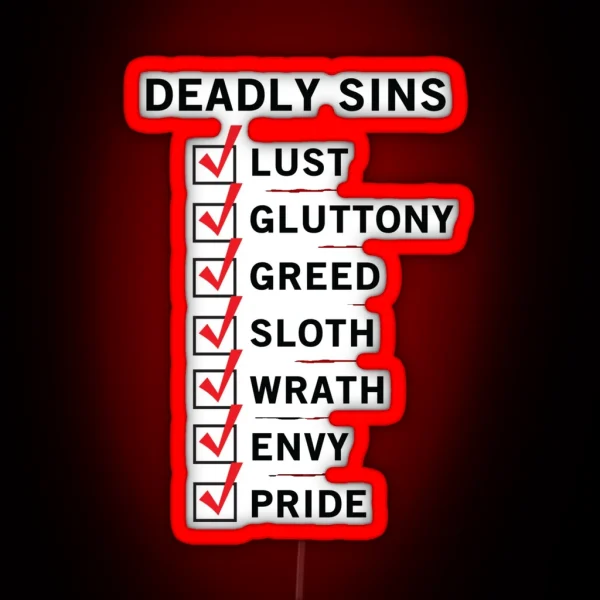 I Ve Done All The Deadly Sins RGB Neon Sign