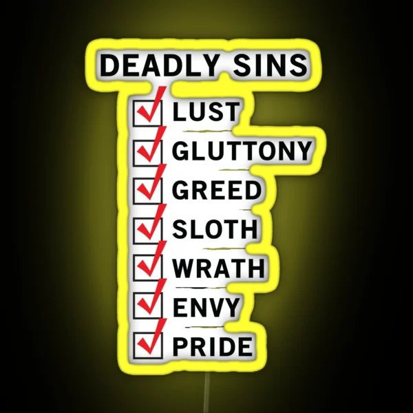 I Ve Done All The Deadly Sins RGB Neon Sign