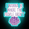 I Wanna Be Where The People Aren T Mermaid RGB Neon Sign - Image 3