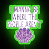 I Wanna Be Where The People Aren T Mermaid RGB Neon Sign - Image 4