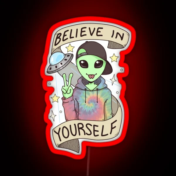 I Want To Believe RGB Neon Sign
