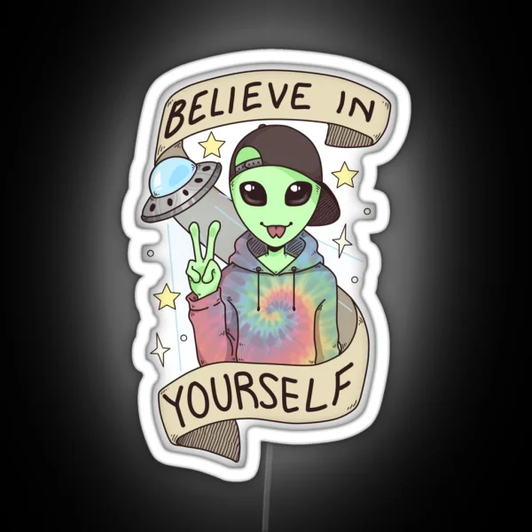 I Want To Believe RGB Neon Sign