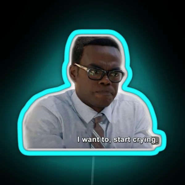 I Want To Start Crying Chidi Led RGB Neon Sign