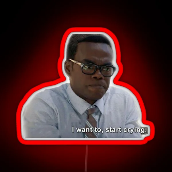 I Want To Start Crying Chidi Led RGB Neon Sign
