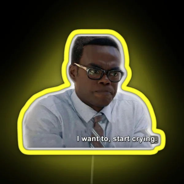 I Want To Start Crying Chidi Led RGB Neon Sign