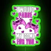 I Would Pause My Game For You Valentines Gaming RGB Neon Sign - Image 4