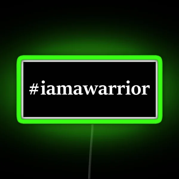 Iamawarrior RGB Neon Sign