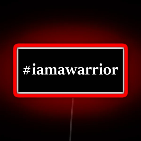 Iamawarrior RGB Neon Sign