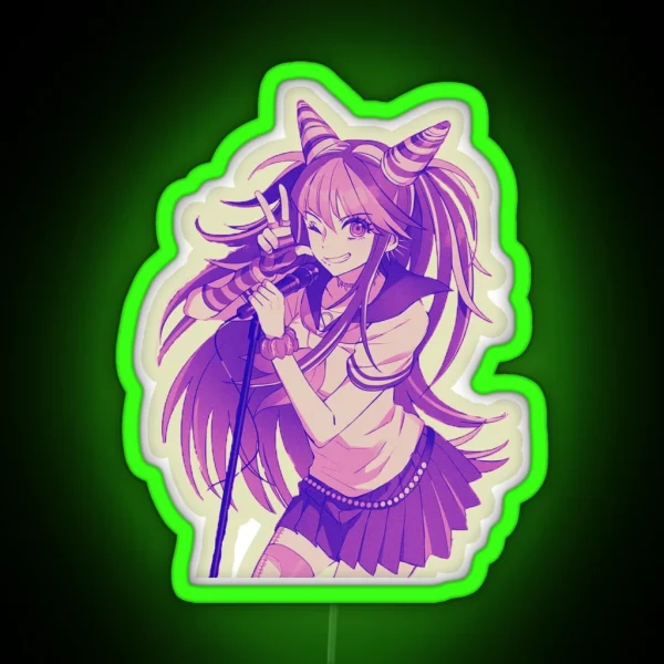 Ibuki Mioda Led Danganronpa V3 Vaporwave Anime RGB Neon Sign
