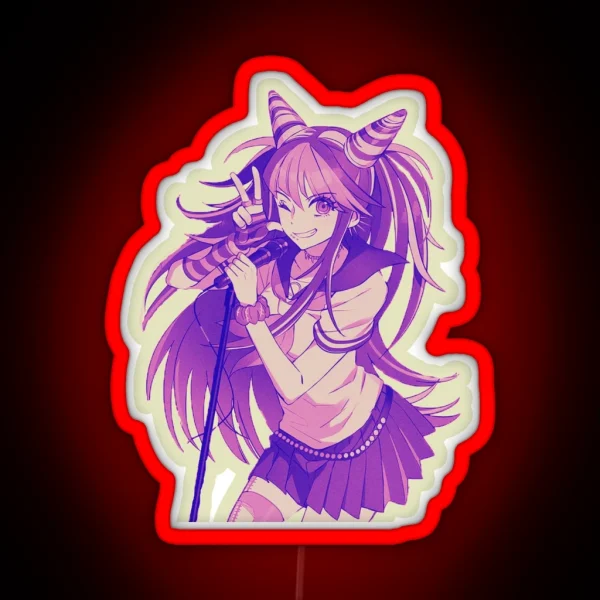 Ibuki Mioda Led Danganronpa V3 Vaporwave Anime RGB Neon Sign